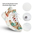 thumbnail image 3 of Snowman Christmas Tree Elk Fashion Women's Nurse Shoes Casual Flat Sneaker Print Ladies Lace Up Light Walking Shoe Breathable Footwear, 3 of 8