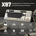 thumbnail image 2 of Teclado mecánico inalámbrico MANBASNAKE X Attack Shark X87, 2 of 9