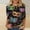 #13 Black, variant on PFRNLF Mardi Gras Shirts,Women's Fashion Carnival Printed T-shirt 3/4 Sleeves Blouse Round Neck Casual Top