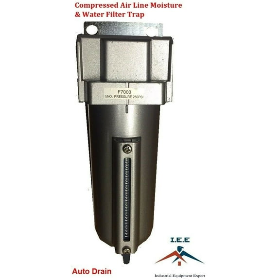 1/2" Heavy Duty Particulate Filter Moisture trap water separator w/ Auto Drain