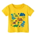 thumbnail image 1 of FhsagQ Mode Décontractée Imprimée pour Garçon et Fille, Col Rond, Manches Courtes, T-Shirt Ample, Printemps, 2T, Pâques, Jaune, 8-9 Ans, 1 of 3