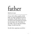 thumbnail image 3 of Lettered And Lined 12x14 Black Modern Framed Museum Art Print Titled - Father Definition 1, 3 of 5
