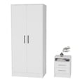 thumbnail image 1 of FM FURNITURE  Solon 2 Piece Bedroom Set White Engineered Wood, 1 of 7