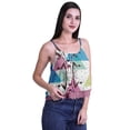 thumbnail image 2 of Moomaya Printed Womens Spaghetti Strap Crop Top Cami Summer Tops, 2 of 5