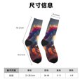 thumbnail image 3 of Fotbe Rainbow Sunset Cloud White Horse Calcetas Largas con Estampado para Hombre y Mujer – Calcetas de Compresión Transpirables y Elásticas, Viajar y Uso Diario Talla 5-11, 3 of 6