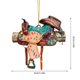 thumbnail image 4 of Gibobby Adorno de silla de montar de Navidad Adorno de acrílico 2023 Colgante de decoración de árbol de Navidad(G), 4 of 4