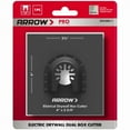 thumbnail image 5 of Arrow OSCGB2-1 Gang Electrical Box Drywall Cutting Blade for Oscillating Tools (Pack of 2), Universal, Fits Most Multitools, Includes Adapter, Makes 4” by 3-3/4” Hole, 5 of 7
