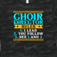 thumbnail image 4 of Inktastic Choir Director Rules Funny Music Women's T-Shirt, 4 of 5