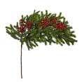 thumbnail image 6 of Nearly Natural 34in. Pine and Berries Artificial Hanging Plant (Set of 3), 6 of 7