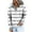 White, variant on Jinhomg Trendy Striped Sweatshirt for Women Lightweight Comfy Long Sleeve Button Collar Pullovers Fall Casual Loose Drawstring Hoodies with Pocket Fall Saving Black S
