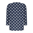 thumbnail image 5 of Vestidos Casuales Para Mujer, Blusas De Mujer De Moda Camiseta de mujer con cuello redondo, manga larga, color liso, moderna y cómoda., 5 of 5