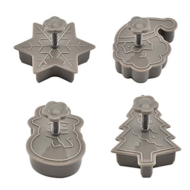 Utensilios Para Repostería Juego De Cortadores De Galletas Navideños De Plástico Pp Para Hornear Galletas
