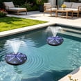 thumbnail image 3 of Solar-Powered Outdoor Water Fountain, Automatic Solar Floating Spout Weather-Resistant Compact Fountain for Courtyard Garden Pool Pond Bathroom Outdoor Landscaping, A, 3 of 5