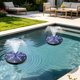 thumbnail image 4 of Fuente de agua solar para bebedero de pájaros | Elemento acuático exterior para jardín, patio o terraza | Decoración flotante para piscina que atrae colibríes y fauna silvestre, 4 of 6