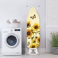thumbnail image 4 of KUIFORTI Butterfly Sunflower Ironing Board Cover Iron Board cover Soft Stain Resistant Cover for Ironing Board Pad with Elastic Edge,Yellow Sunflower Home Decor, 4 of 6