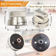 thumbnail image 2 of AEZ73453509 lg stove knob replacement for lg gas stove/oven LRG3036ST LRG3095ST LRG3091ST LRG3093ST LRG3035ST LDG3036ST, replaces AEZ72909008 AP5669773 2347547 PS7321756 etc -1pcs, 2 of 5