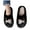 Black, variant on Womens Slippers Funny Cat Print Slip on Shoes Winter Warm Slides Non-Slip Plush House Slippers