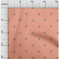 thumbnail image 1 of oneOone Viscose Chiffon Peach Fabric Ethnic Block Dress Material Fabric Print Fabric By The Yard 42 Inch Wide, 1 of 4