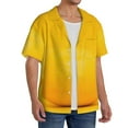 thumbnail image 2 of Goofa Yellow Lemon Printed Men's Casual Short-sleeved Shirt,Lightweight Breathable Button-down,Summer Casual men's top,Versatile Fashion shirt-XX-Large, 2 of 7