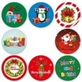 thumbnail image 4 of HCTSHG 500 Pieces Xmas Holiday Stickers Roll, Self-Adhesive Merry Christmas Stickers for Envelopes, Cards, Gift Bags, Presents Party and Gift Decorations, Variety of Patterns, 4 of 4