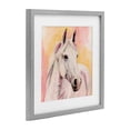 thumbnail image 4 of Sunset White Horse Gray Framed Print Under Glass, design by Kim Allen, 4 of 10