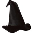 thumbnail image 2 of Beistle Party Decoration Satin - Soft Black Witch Hat - 12 Pack (1 Per Card), 2 of 2
