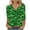 #268-Green, variant on TaTaai Ladies T-Shirt St. Patrick's Day Fashion Print V-Neck 3/4 Sleeve Loose Women Daily Festival Shopping Wear No Fading Breathable Versatile Basic Top Gift