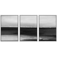 thumbnail image 1 of IDEA4WALL Framed Canvas Print Wall Art Set Pastel Watercolor Dark Minimal Landscape Nature Abstract Art Contemporary Decorative Chic for Living Room, Bedroom, Office - 16"x24"x3 White, 1 of 5
