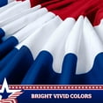 thumbnail image 4 of G128 3 Pack: American USA No Stars Pleated Fan Flag | 2x4 Ft | Printed 150D Polyester | Patriotic Decor, Indoor/Outdoor, Vibrant Colors, Brass Grommets, Thicker and More Durable Than 100D 75D, 4 of 8