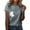 Gray, variant on IROINNID Fashion Women Casual T-shirt Graphic Printed Round Neck Comfy Short Sleeve Pullover Blouse Tops