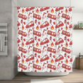 thumbnail image 5 of Disketp Fire Truck Stall Fabric Shower Curtain Liner Waterproof - 72" x 72", Lightweight Stall Size Shower Curtain Machine Washable - 60x72, 5 of 5