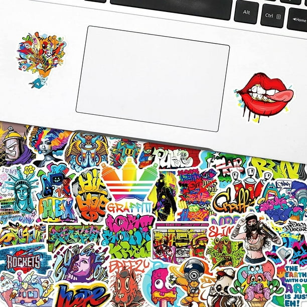 50 PCS Street Graffiti Stickers for Laptop Computer Accessories