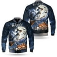 thumbnail image 3 of Happy Halloween Dalmatian Witch Pumpkins Bats All Over Print 3D Baseball Jacket Dog Lover Bomber Jacket Softball - 13012, 3 of 6