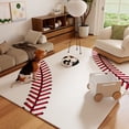 thumbnail image 3 of ZENELESS Kids Baseball Area Rug,Print Children Carpet,Non Slip Soft Playmat Rug for Playroom Children Toddlers Bedroom,4x5ft, 3 of 10