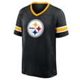 thumbnail image 2 of Men's Fanatics Black Pittsburgh Steelers Hometown Premium Hashmark V-Neck T-Shirt, 2 of 3