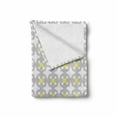 thumbnail image 2 of Grey and Yellow Soft Flannel Fleece Throw Blanket, Retro Geometric Vintage Design Star Shapes with Dots, Cozy Plush for Indoor and Outdoor Use, 50" x 70", Pale Yellow Warm Taupe, by Ambesonne, 2 of 6