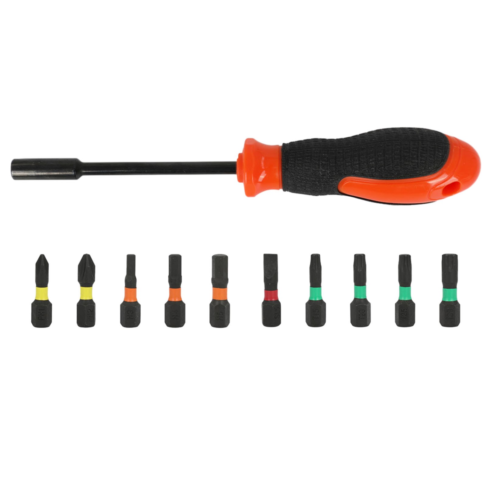Screwdriver Handle With 10 Multifunctional Screwdriver Bit Adapter Hex