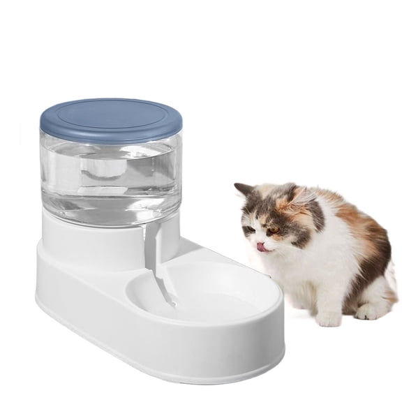 Kathson Automatic Water Feeder,1 Gallon Gravity Dog Water Dispenser,Large Capacity Auto Pet Drinking Bowls,Waterer Fountain Self Feeding Station Bowl for Cats,Dogs,Blue