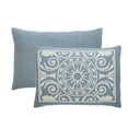 thumbnail image 3 of BNM Cotton Blend Vintage Medallion Bedspread Set, Twin, Cerulean Blue, 3 of 5