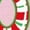 AD-Pink, variant on Candy Cane Joy Women's V-Neck T-Shirt