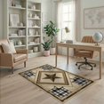 thumbnail image 2 of ODIKA Retro Plaid Cornerstone Motif Panel Farmhouse Border Vintage Door Flowing for Home Office, Gaming Room, Under Desk, Non-Slip Chair-Friendly, 2 of 7