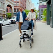 Evenflo Shyft DualRide Infant Car Seat and Stroller Combo w Carryall Storage & Extended Canopy , Moonstone
