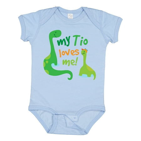 

Inktastic My Tio Loves Me Nephew Dinosaur Gift Baby Boy Bodysuit