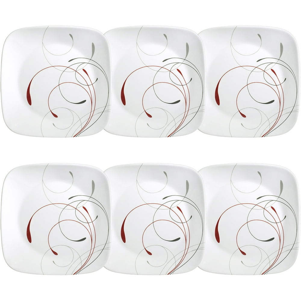 Corelle Square Splendor 9" Lunch Plate, Set of 6