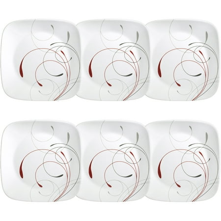 Corelle Square Splendor 9u0022 Lunch Plate, Set of 6