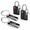 Black 2 Locks 2 IDS, variant on Purple 2 Pack TSA Approved Luggage Locks, Dual Access Key or 4-Digit Code Combination