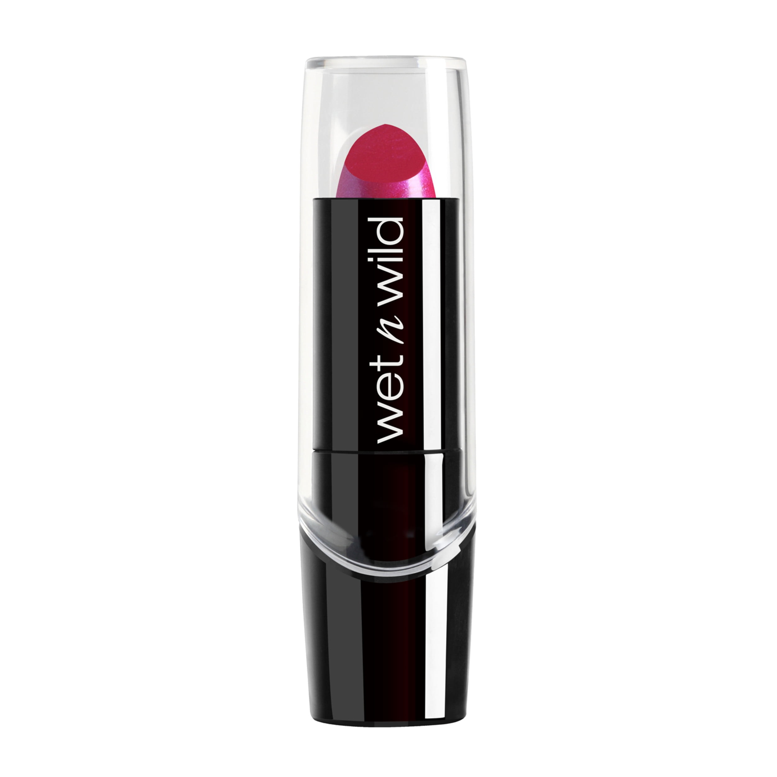 wet n wild Silk Finish Lipstick, Fuchsia with Blue Pearl