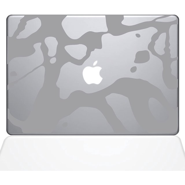 The Decal Guru 0165-MAC-15X-S Splatter Blood Vinyl Sticker, 15" MacBook Pro (2016 & Newer), Silver