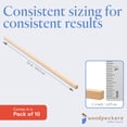 thumbnail image 5 of DIY Wooden Square Dowel Rod 1/4-inch x 24 Pack of 10 Hobby Wood Sticks for Crafts, Wood Trim & Architecture Model Making, by Woodpeckers, 5 of 8