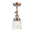 thumbnail image 3 of Innovations Lighting  Franklin Restoration Bell 1 Light 5" Semi-Flush Mount Antique Copper, 3 of 5
